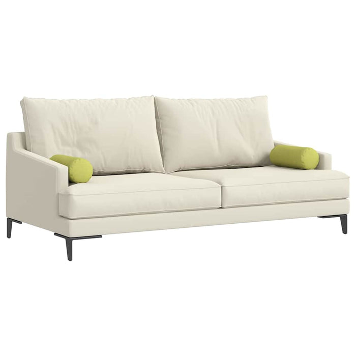 Perne Bolster 2 pcs Verde deschis Ø 15 x 40 cm țesătură - WALTI WALTI