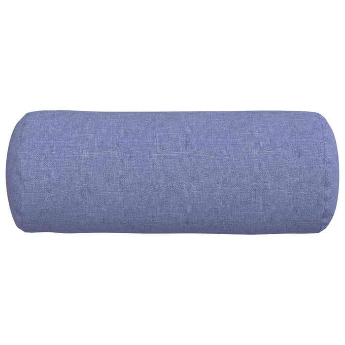 Perne Bolster 2 pcs Albastru Jeans Ø 15 x 40 cm țesătură - WALTI WALTI