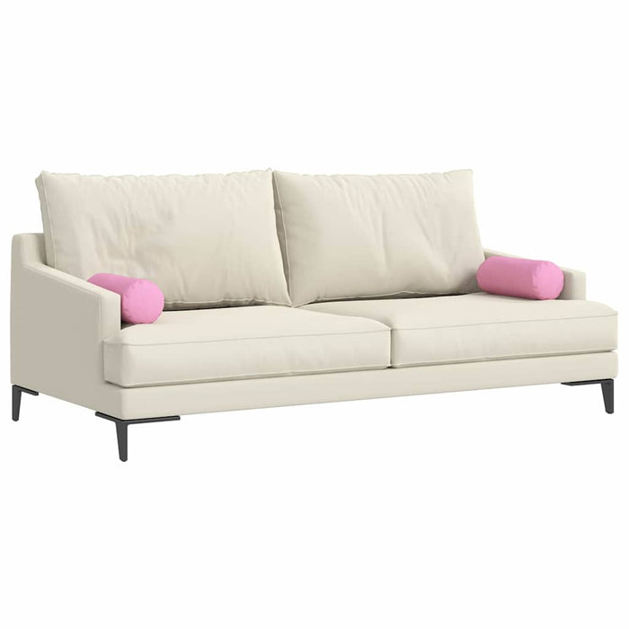 Perne Bolster 2 pcs Roz Ø 15 x 40 cm țesătură - WALTI WALTI