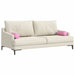 Perne Bolster 2 pcs Roz Ø 15 x 40 cm țesătură - WALTI WALTI