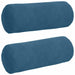 Perne Bolster 2 pcs albastru Ø 15 x 40 cm Țesătură din corduroy - WALTI WALTI