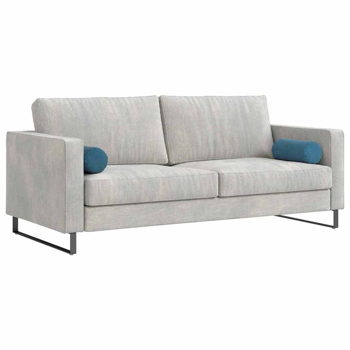 Perne Bolster 2 pcs albastru Ø 15 x 40 cm Țesătură din corduroy - WALTI WALTI