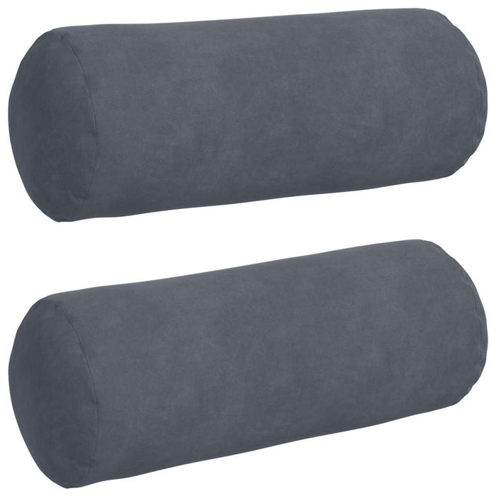 Perne Bolster 2 pcs Gri închis Ø 15 x 40 cm - WALTI WALTI