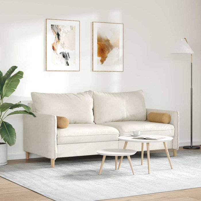 Perne Bolster 2 pcs Maro Ø 15 x 40 cm Țesătură din corduroy - WALTI WALTI