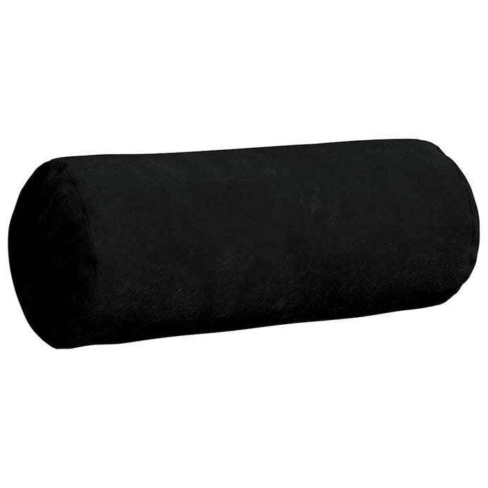 Perne Bolster 2 pcs Negru Ø 15 x 40 cm Țesătură din microfibră - WALTI WALTI
