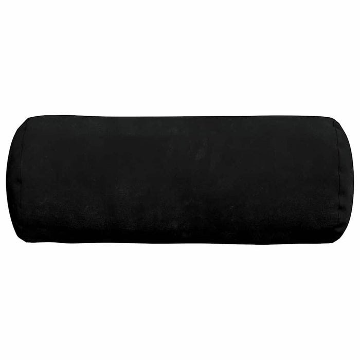Perne Bolster 2 pcs Negru Ø 15 x 40 cm Țesătură din microfibră - WALTI WALTI