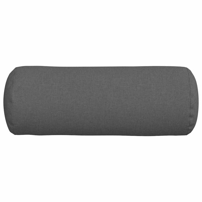 Perne Bolster 2 pcs Gri închis Ø 25 x 70 cm țesătură - WALTI WALTI