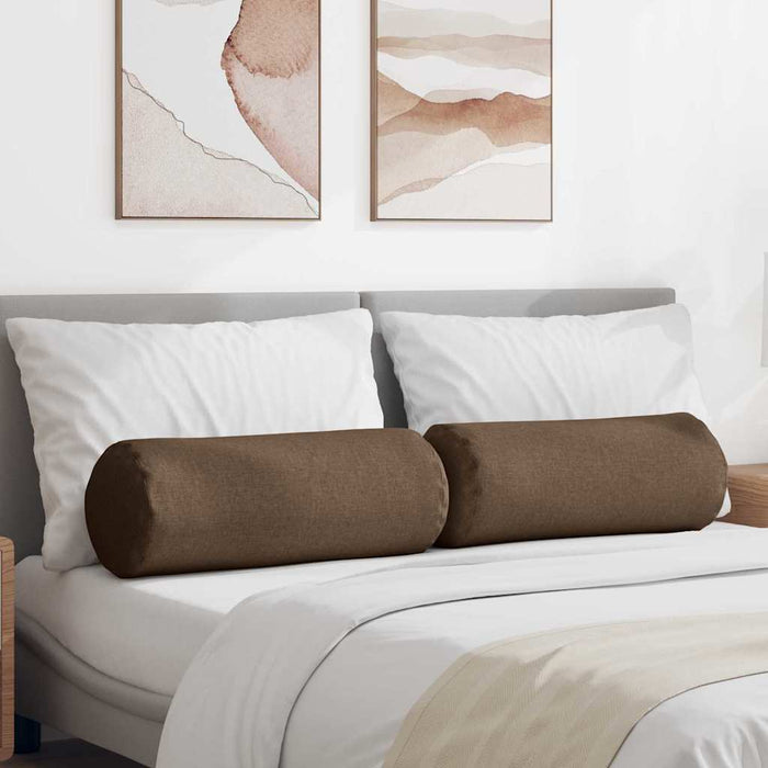 Perne Bolster 2 pcs Maro Ø 25 x 70 cm țesătură - WALTI WALTI