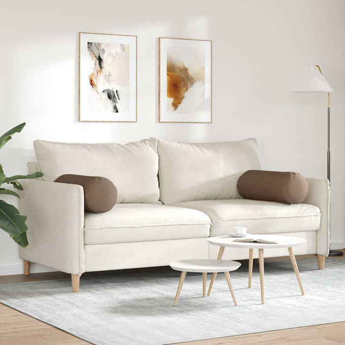 Perne Bolster 2 pcs Maro Ø 25 x 70 cm țesătură - WALTI WALTI