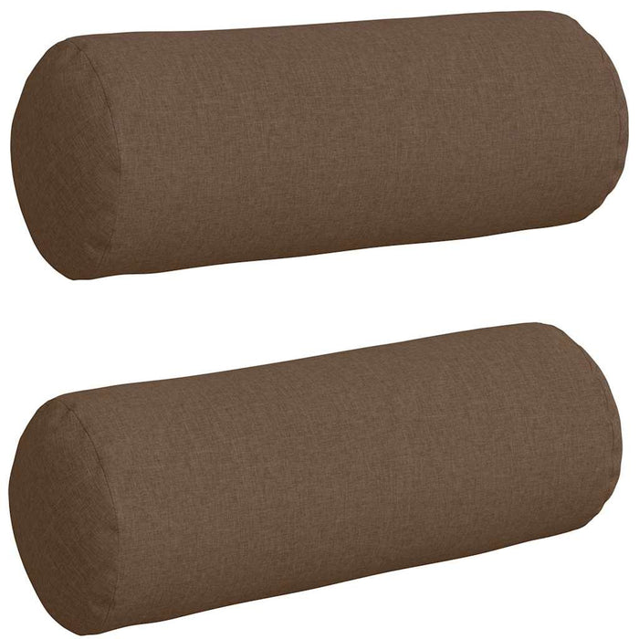 Perne Bolster 2 pcs Maro Ø 25 x 70 cm țesătură - WALTI WALTI