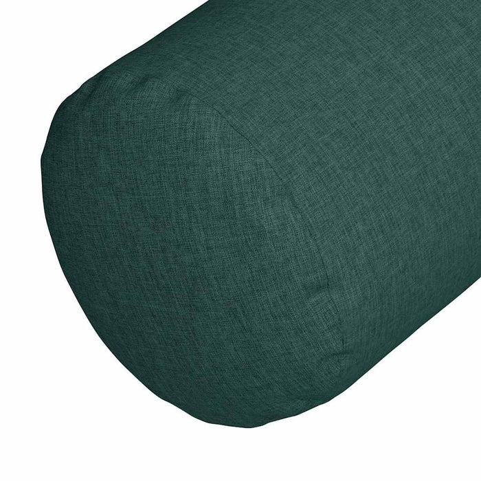Perne Bolster 2 pcs Verde închis Ø 25 x 70 cm țesătură - WALTI WALTI