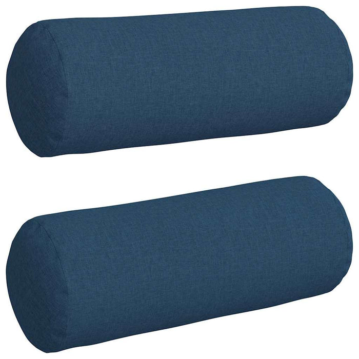 Perne Bolster 2 pcs albastru Ø 25 x 70 cm țesătură - WALTI WALTI