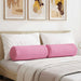Perne Bolster 2 pcs Roz Ø 25 x 70 cm țesătură - WALTI WALTI