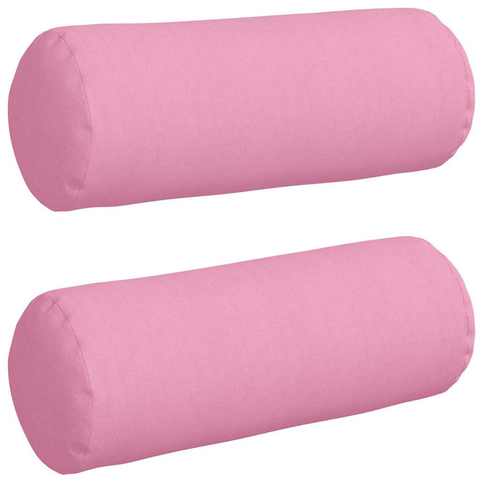 Perne Bolster 2 pcs Roz Ø 25 x 70 cm țesătură - WALTI WALTI