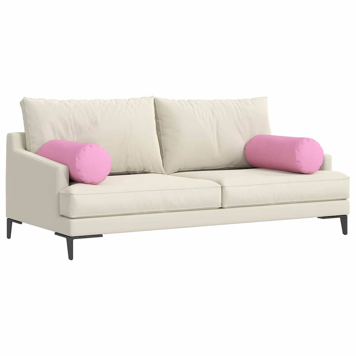 Perne Bolster 2 pcs Roz Ø 25 x 70 cm țesătură - WALTI WALTI