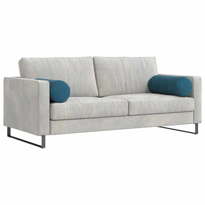 Perne Bolster 2 pcs albastru Ø 25 x 70 cm Țesătură din corduroy - WALTI WALTI