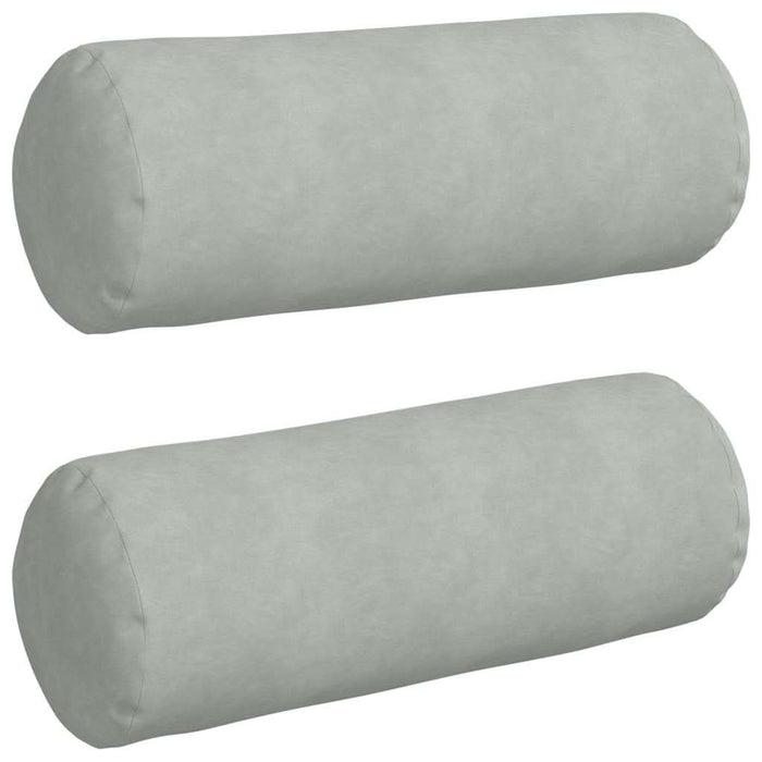 Perne Bolster 2 pcs Gri deschis Ø 25 x 70 cm - WALTI WALTI