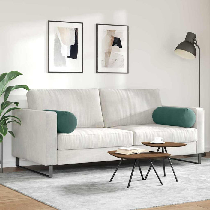 Perne Bolster 2 pcs Verde închis Ø 25 x 70 cm - WALTI WALTI