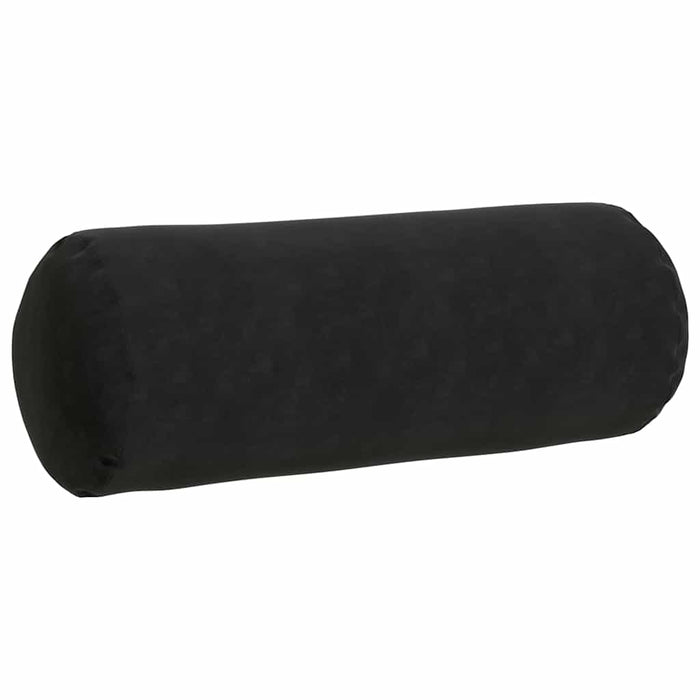 Perne Bolster 2 pcs Negru Ø 25 x 70 cm Țesătură din corduroy - WALTI WALTI