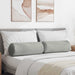 Perne Bolster 2 pcs Gri deschis Ø 25 x 70 cm - WALTI WALTI