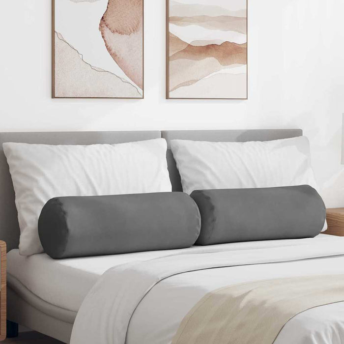 Perne Bolster 2 pcs Gri închis Ø 25 x 70 cm - WALTI WALTI