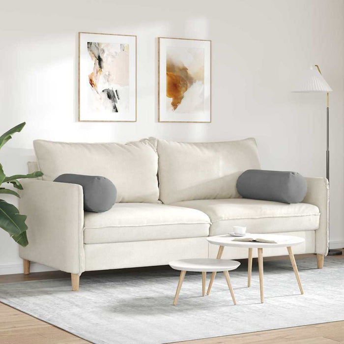 Perne Bolster 2 pcs Gri închis Ø 25 x 70 cm - WALTI WALTI
