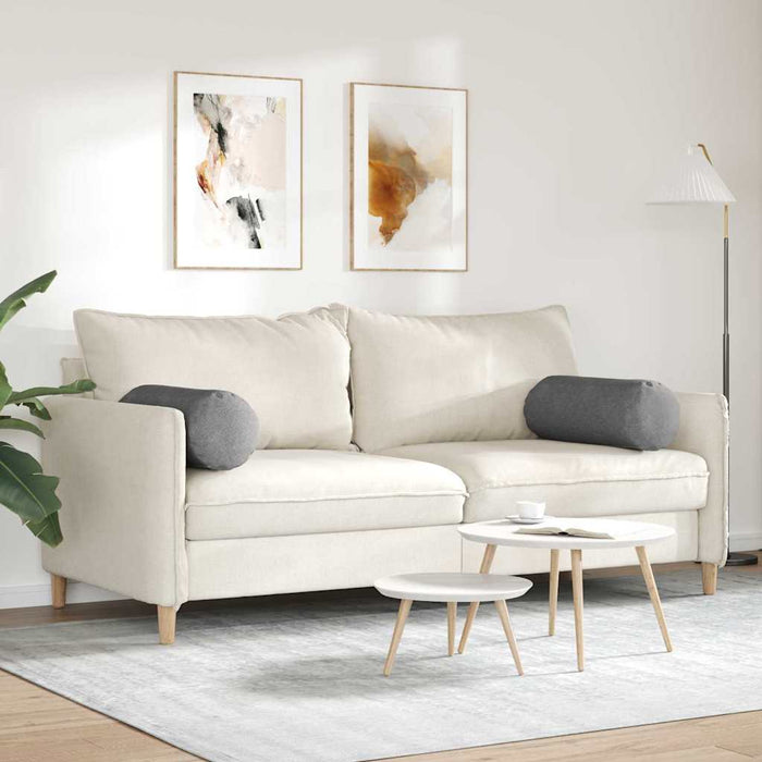 Perne Bolster 2 pcs Gri închis Ø 25 x 70 cm - WALTI WALTI