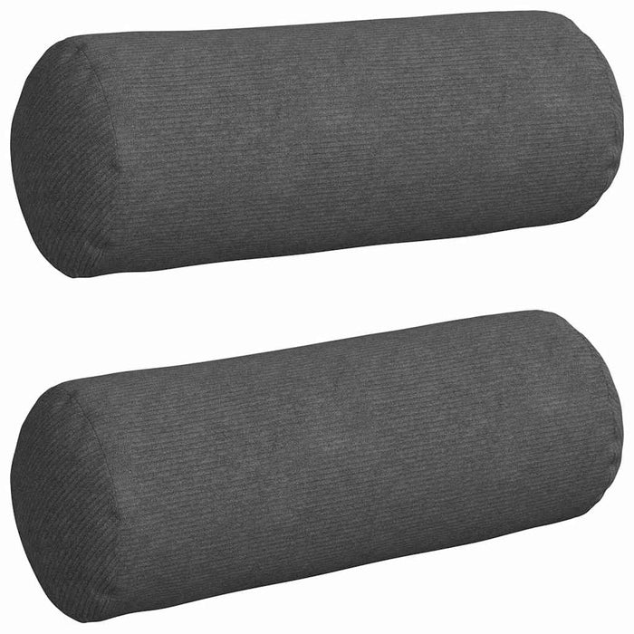 Perne Bolster 2 pcs Gri închis Ø 25 x 70 cm - WALTI WALTI
