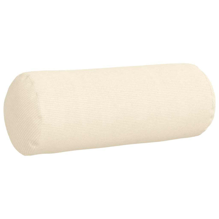 Perne Bolster 2 pcs Crem Ø 25 x 70 cm Țesătură din corduroy - WALTI WALTI