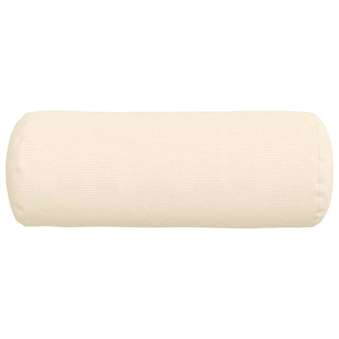 Perne Bolster 2 pcs Crem Ø 25 x 70 cm Țesătură din corduroy - WALTI WALTI
