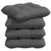 Perne de Șezut 4 pcs Gri închis 40 x 40 x 12 cm țesătură - WALTI WALTI