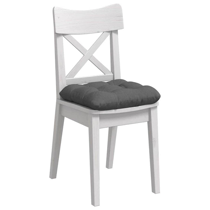 Perne de Șezut 4 pcs Gri închis 40 x 40 x 12 cm țesătură - WALTI WALTI
