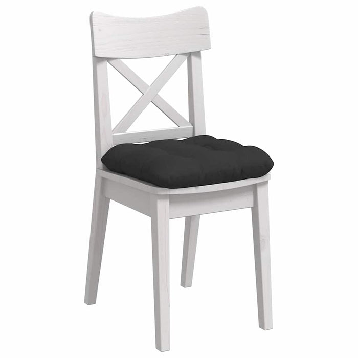 Perne de Șezut 4 pcs Negru 40 x 40 cm Țesătură din microfibră - WALTI WALTI