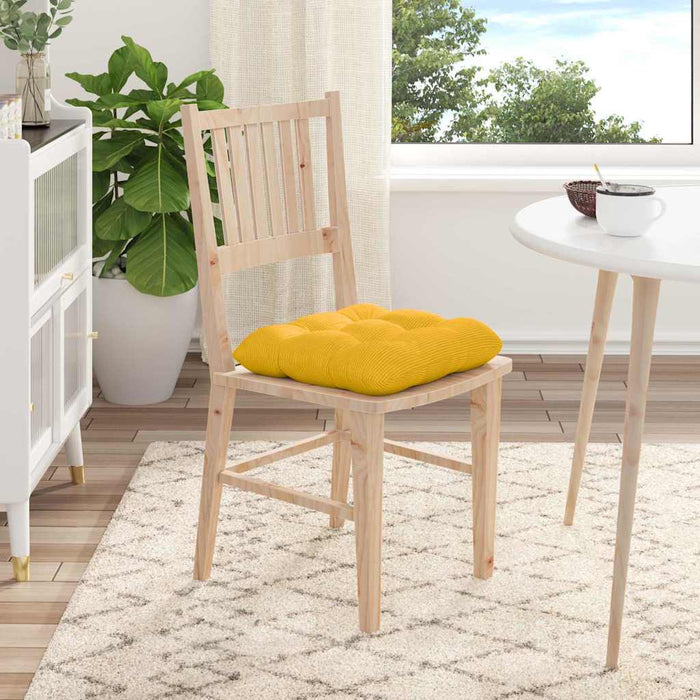 Perne de Șezut 4 pcs Galben Deschis 40 x 40 cm - WALTI WALTI