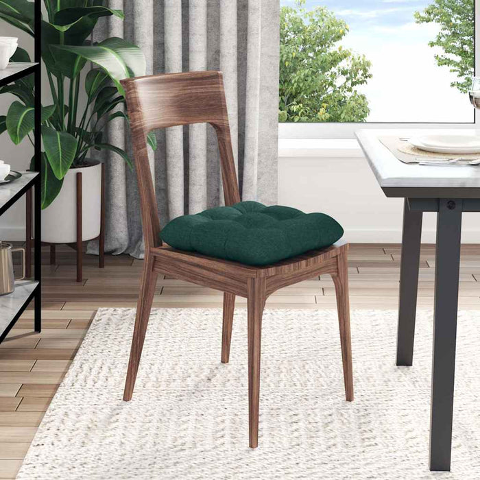 Perne de Șezut 4 pcs Verde închis 45 x 45 x 12 cm țesătură WALTI