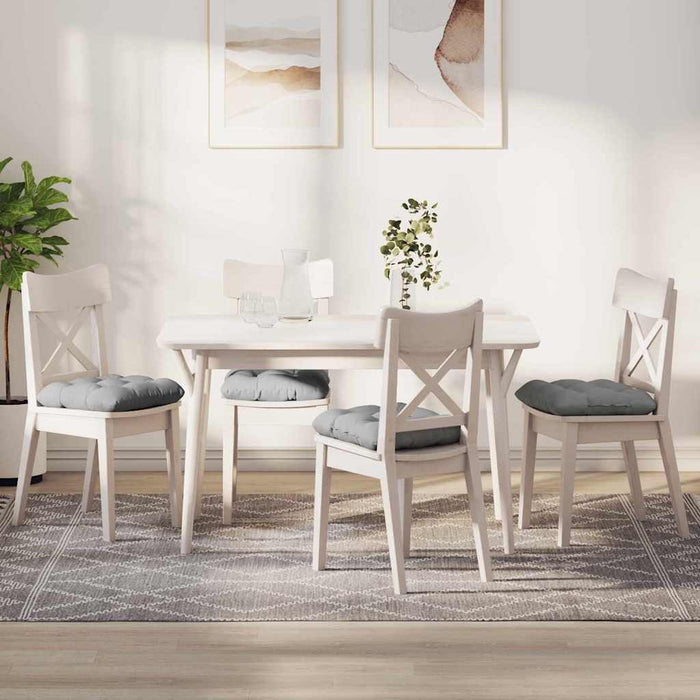 Perne de Șezut 4 pcs Gri nori 45 x 45 x 12 cm țesătură - WALTI WALTI