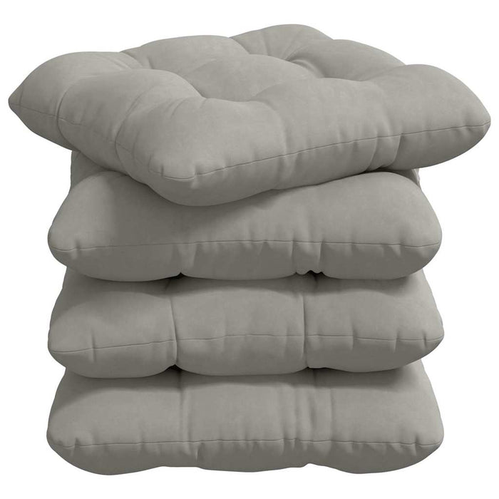 Perne de Șezut 4 pcs Gri deschis 45 x 45 cm - WALTI WALTI