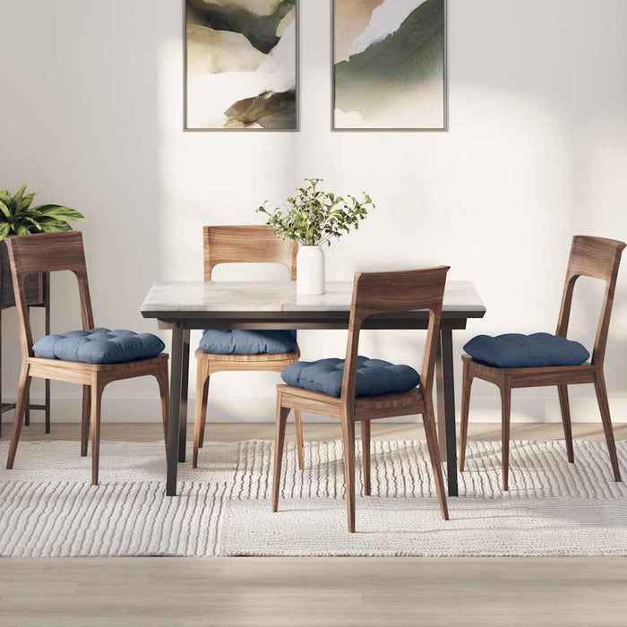 Perne de Șezut 4 pcs albastru 45 x 45 cm Țesătură din corduroy - WALTI WALTI