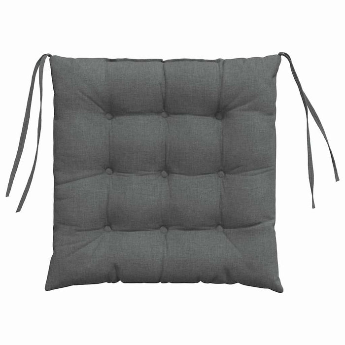 Perne de Șezut 4 pcs Gri închis 40 x 40 x 6 cm țesătură - WALTI WALTI