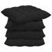 Perne de Șezut 4 pcs Negru 40 x 40 x 6 cm țesătură - WALTI WALTI