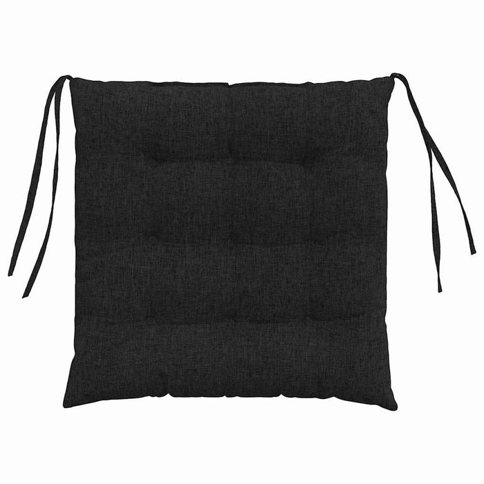 Perne de Șezut 4 pcs Negru 40 x 40 x 6 cm țesătură - WALTI WALTI