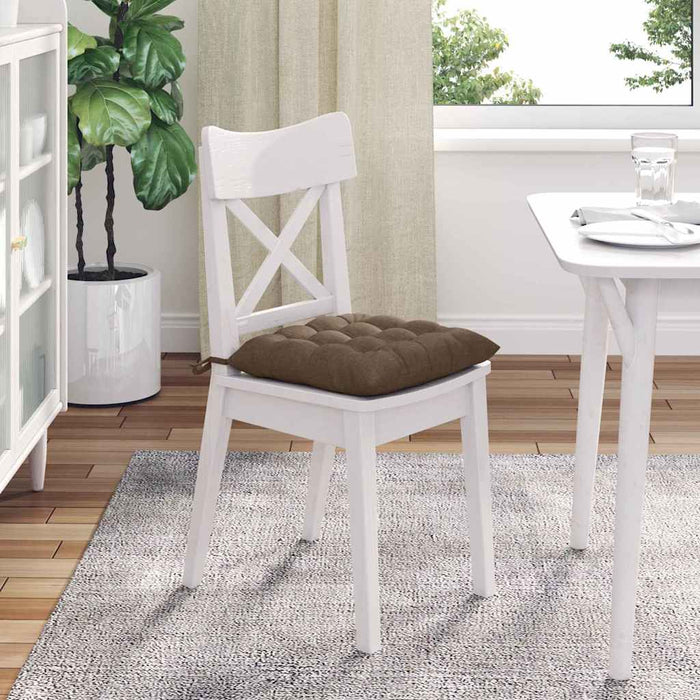 Perne de Șezut 4 pcs Maro 40 x 40 x 6 cm țesătură - WALTI WALTI