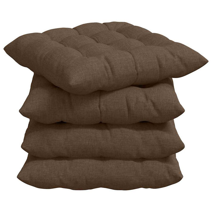 Perne de Șezut 4 pcs Maro 40 x 40 x 6 cm țesătură - WALTI WALTI