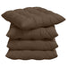 Perne de Șezut 4 pcs Maro 40 x 40 x 6 cm țesătură - WALTI WALTI