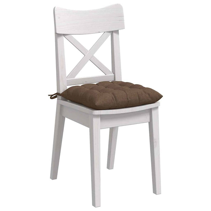 Perne de Șezut 4 pcs Maro 40 x 40 x 6 cm țesătură - WALTI WALTI