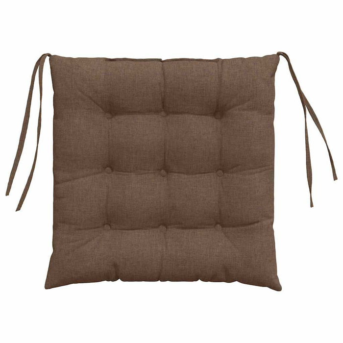 Perne de Șezut 4 pcs Maro 40 x 40 x 6 cm țesătură - WALTI WALTI