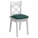 Perne de Șezut 4 pcs Verde închis 40 x 40 x 6 cm țesătură - WALTI WALTI