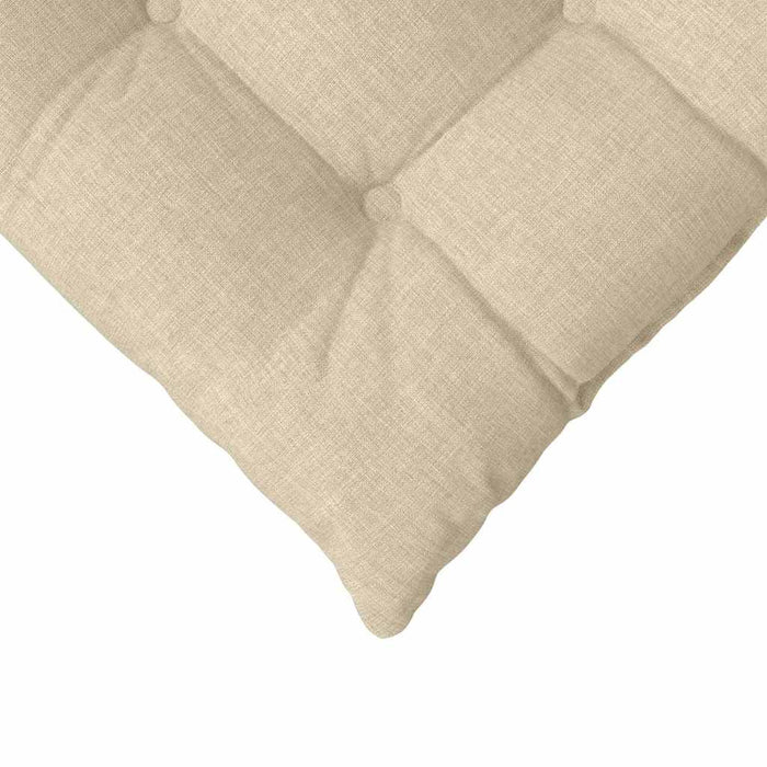Perne de Șezut 4 pcs Crem 40 x 40 x 6 cm țesătură - WALTI WALTI