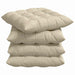 Perne de Șezut 4 pcs Crem 40 x 40 x 6 cm țesătură - WALTI WALTI