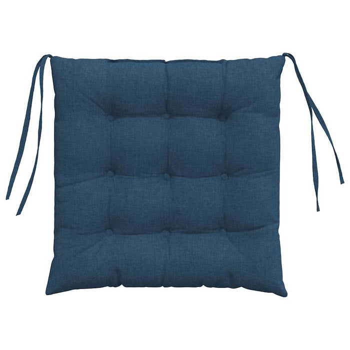 Perne de Șezut 4 pcs albastru 40 x 40 x 6 cm țesătură - WALTI WALTI